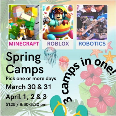03/30/25 Minecraft, Roblox and Robotics